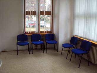 Interiér čekárny
